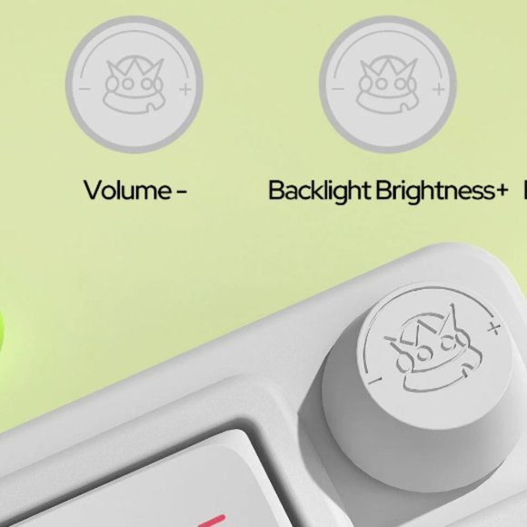 Dustsilver D66 Rainbow Sprinkles Wireless 65% layout Hot Swappable RGB Keyboard - Picture 10 of 11